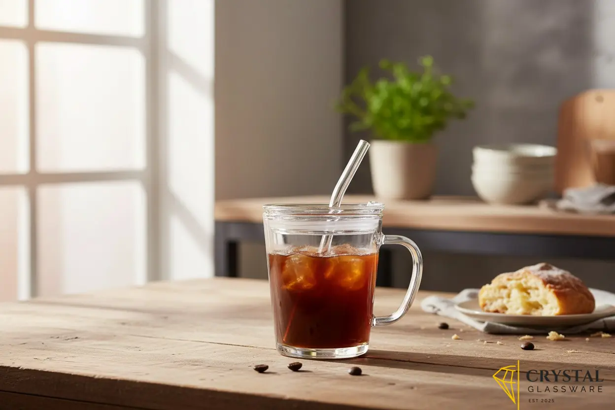 Imported Glass  Sheesha Handle Mug 